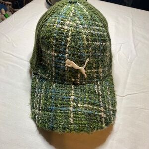 PUMA Tweed Baseball Cap Elastic Band Gorpcore Cabincore Heritage Twee Men Women